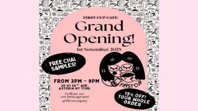 নিউইয়র্কে বাঙালিদের উদ্যোগে ‘ফাস্ট কাপ ক্যাফে’ উদ্বোধন ১ নভেম্বর — প্রবাসী কমিউনিটিতে নতুন আড্ডাস্থল!