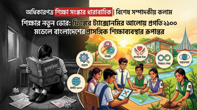 শিক্ষার নতুন ভোর: ফিঙ্কের ট্যাক্সোনমির আলোয় প্রগতি ২১০০ মডেলে বাংলাদেশের প্রাসঙ্গিক শিক্ষাব্যবস্থার রূপান্তর