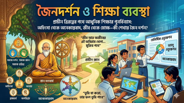 জৈনদর্শন ও শিক্ষা ব্যবস্থা: ত্রিরত্ন, পঞ্চ মহাব্রত ও অনেকান্তবাদ — প্রাচীন জ্ঞানের আধুনিক ক্লাসরুমে প্রয়োগ
