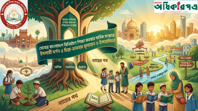 সোনার বাংলাদেশ বিনির্মাণে শিক্ষা ব্যবস্থার সার্বিক সংস্কারে ইসলামী দর্শন ও চিন্তা-ভাবনার মূল্যায়ন ও উপযোগিতা