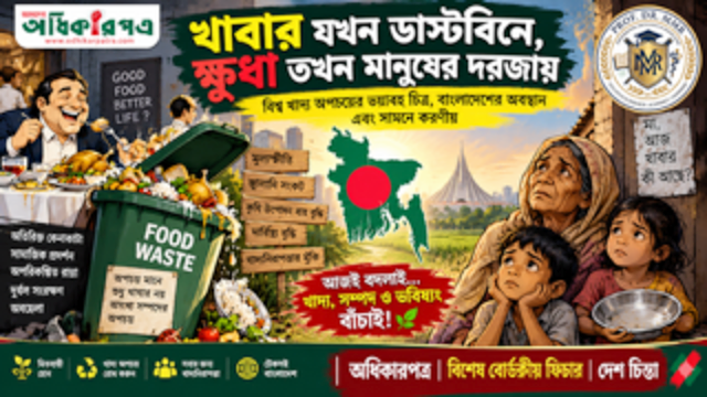 খাবার যখন ডাস্টবিনে, ক্ষুধা তখন মানুষের দরজায়: সামনের সংকটের জন্য এখনই সতর্কতা