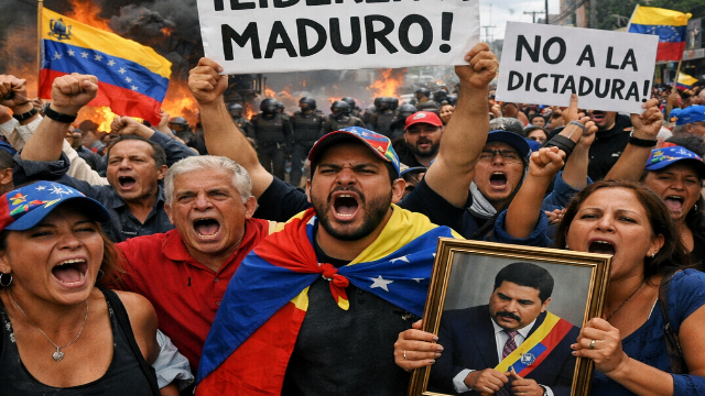 মাদুরোর মুক্তির দাবিতে কারাকাসে বিক্ষোভ, যুক্তরাষ্ট্রের বিরুদ্ধে ‘অপহরণের’ অভিযোগ