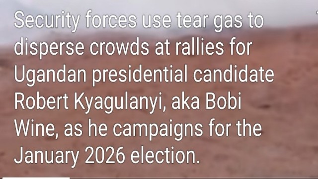 উগান্ডা নির্বাচন ২০২৬ ববি ওয়াইন র‍্যালিতে টিয়ার গ্যাস | উগান্ডা রাজনৈতিক সংঘর্ষ