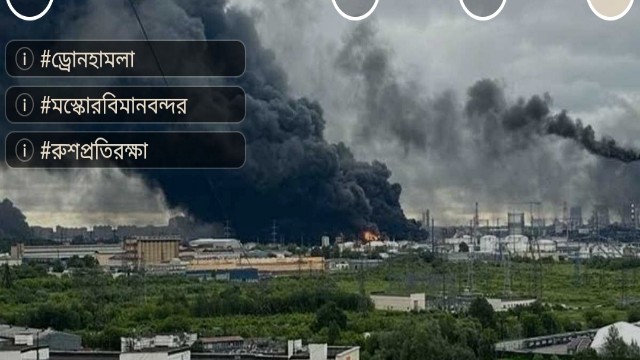 মস্কোতে একরাতে ৬০ ড্রোন হামলা, সাময়িকভাবে বন্ধ চার বিমানবন্দর
