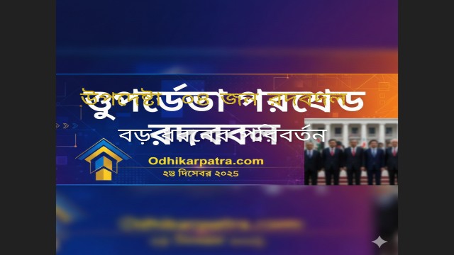 উপদেষ্টা পরিষদে রদবদল ২০২৫: স্বরাষ্ট্র মন্ত্রণালয়ে জাহাঙ্গীর আলমের বদলে ড. খলিলুর রহমান