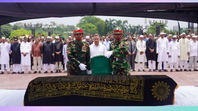 সাবেক প্রতিমন্ত্রী মিজানুর রহমান সিনহার জানাজায় প্রধানমন্ত্রীর অংশগ্রহণ