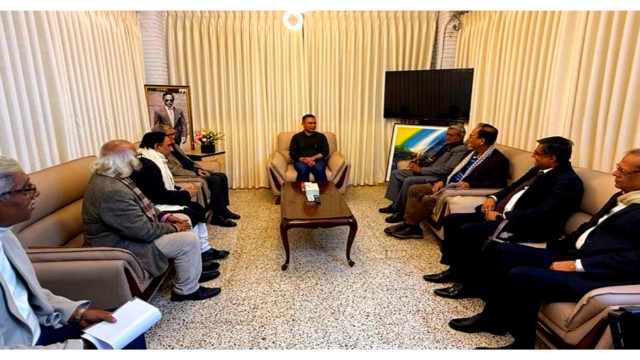 তারেক রহমানের সঙ্গে হিন্দু–বৌদ্ধ–খ্রিস্টান ঐক্য পরিষদের নেতাদের সাক্ষাৎ