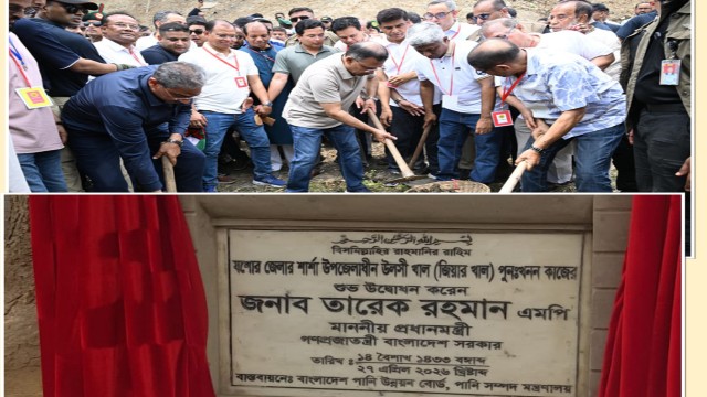বাবার স্মৃতি বিজড়িত শার্শার উলসী খাল পুনঃখনন করলেন প্রধানমন্ত্রী