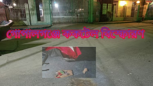 গোপালগঞ্জ চিফ জুডিশিয়াল ম্যাজিস্ট্রেট আদালতের সামনে দুটি বিস্ফোরণ: পাউডারজাতীয় আলামত সংগ্রহ ও সিসিটিভি ফুটেজ বিশ্লেষণের মাধ্যমে দুর্বৃত্তদের শনাক্তের চেষ্টা