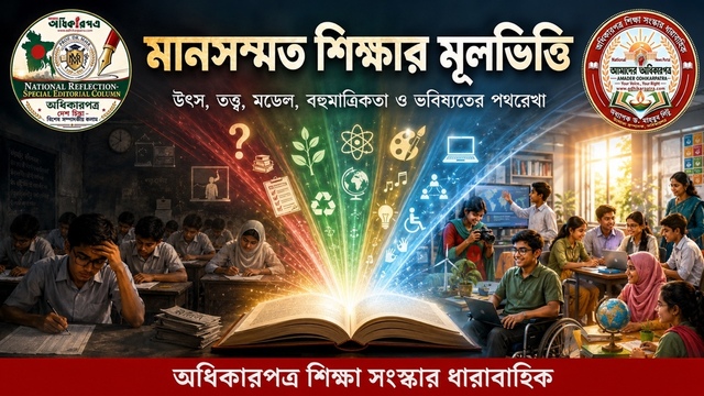 মানসম্মত শিক্ষার মূলভিত্তি: উৎস, তত্ত্ব, মডেল, বহুমাত্রিকতা ও ভবিষ্যতের পথরেখা