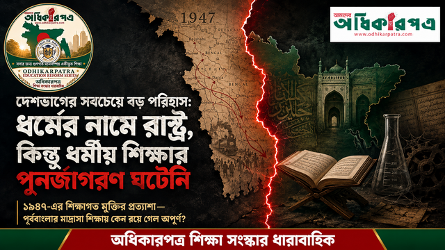 ১৯৪৭-এ দেশভাগের সবচেয়ে বড় পরিহাস: ধর্মের নামে রাষ্ট্র, কিন্তু ধর্মীয় শিক্ষার পুনর্জাগরণ ঘটেনি