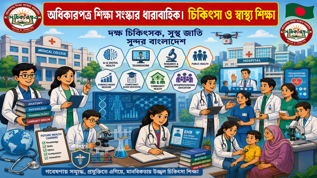 বাংলাদেশে চিকিৎসা ও স্বাস্থ্য শিক্ষা: সম্ভাবনা, চ্যালেঞ্জ ও ভবিষ্যৎ করণীয়