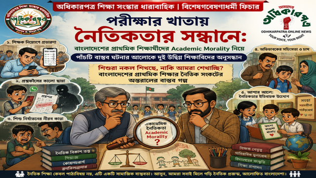 পরীক্ষার খাতায় নৈতিকতার সন্ধানে: বাংলাদেশের প্রাথমিক শিক্ষার্থীদের Academic Morality নিয়ে পাঁচটি বাস্তব ঘটনার আলোকে দুই উদ্বিগ্ন শিক্ষাবিদের অনুসন্ধান