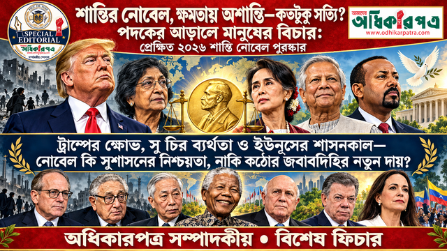 শান্তির নোবেল, ক্ষমতায় অশান্তিকতটুকু সত্যি? পদকের আড়ালে মানুষের বিচার: প্রেক্ষিত ২০২৬ শান্তি নোবেল পুরস্কার