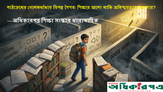 পাঠ্যক্রমের গোলকধাঁধায় বিপন্ন শৈশব: শিক্ষার আলো নাকি অনিশ্চয়তার অন্ধকার?