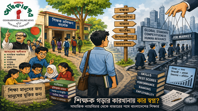 শিক্ষা কি মানুষের জন্য, নাকি বাজারের জন্য? মুক্তিযুদ্ধের সামাজিক ন্যায়বিচার থেকে বৈশ্বিক বাজারের পথে বাংলাদেশের শিক্ষক শিক্ষা, নব্য উদারনীতি ও হারিয়ে যাওয়া সামাজিক ন্যায়বিচারের অনুসন্ধান