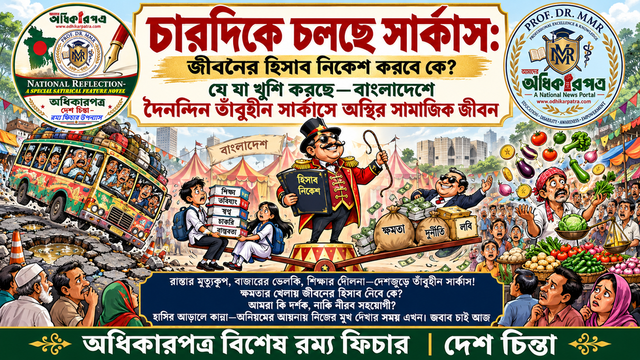 চারদিকে চলছে সার্কাস: জীবনের হিসাব নিকেশ করবে কে? যে যা খুশি করছে —বাংলাদেশে তাঁবুহীন সার্কাসে অস্থির দৈনন্দিন জীবন