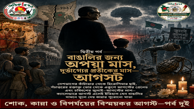 বিশেষ উপধারাবাহিক: ‘শোক, কান্না ও বিপর্যয়ের বিস্ময়কর আগস্ট’│ দ্বিতীয় পর্ব