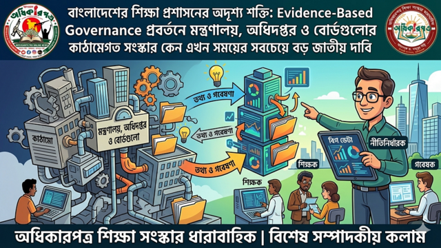 বাংলাদেশের শিক্ষা প্রশাসনের অদৃশ্য শক্তি: Evidence-Based Governance প্রবর্তনে মন্ত্রণালয়, অধিদপ্তর ও বোর্ডগুলোর কাঠামোগত সংস্কার কেন এখন সময়ের সবচেয়ে বড় জাতীয় দাবি