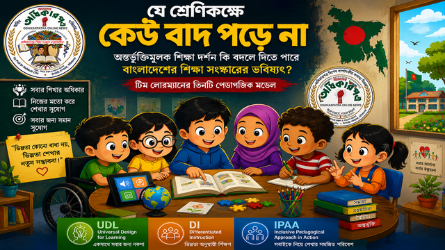 যে শ্রেণিকক্ষে কেউ বাদ পড়ে না: টিম লোরম্যানের অন্তর্ভুক্তিমূলক শিক্ষা দর্শন কি বদলে দিতে পারে বাংলাদেশের শিক্ষা ব্যবস্থার ভবিষ্যৎ?