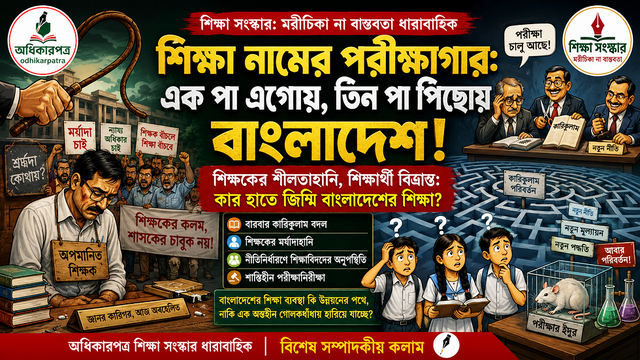 শিক্ষা নামের পরীক্ষাগার: এক পা এগোয়, তিন পা পিছোয় বাংলাদেশ!│শিক্ষকের শ্লীলতাহানি, শিক্ষার্থী বিভ্রান্ত: কার হাতে জিম্মি বাংলাদেশের শিক্ষা?