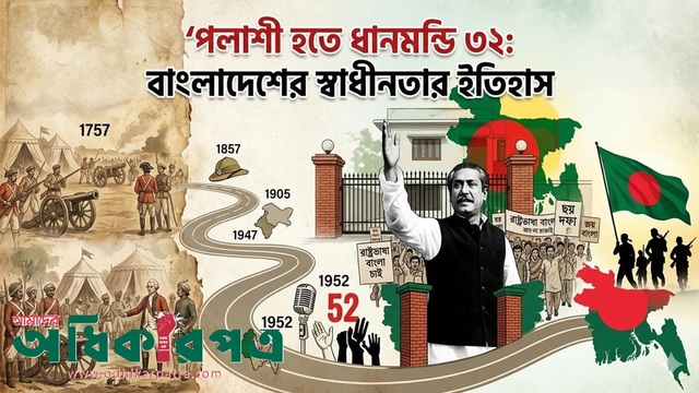 পলাশী হতে ধানমন্ডি ৩২: বাংলাদেশের স্বাধীনতার ইতিহাস