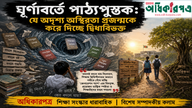 ঘূর্ণাবর্তে পাঠ্যপুস্তক: যে অদৃশ্য অস্থিরতা প্রজন্মকে করে দিচ্ছে দ্বিধাবিভক্ত