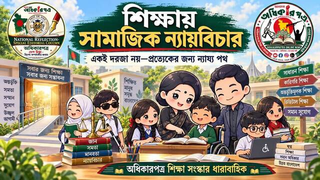 শ্রেণিকক্ষের দরজাই কি ন্যায়বিচারের দরজা? বাংলাদেশের শিক্ষায় সমতা, মর্যাদা ও অংশগ্রহণের অসম লড়াই