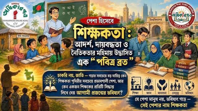 কিভাবে পেশা হিসেবে স্বিীকৃতি পেয়েছিলো শিক্ষকতা : আদর্শ, দায়বদ্ধতা ও নৈতিকতার মহিমায় উদ্ভাসিত এক পবিত্র ব্রত নাকি সমাজে অবহেলিত এক পেশাগোষ্ঠী?