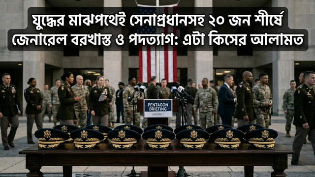 পেন্টাগনে রক্তক্ষরণ: যুদ্ধের ময়দানে যখন সেনাপতিদের বিদায় ঘণ্টা বাজে