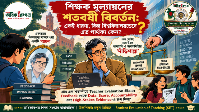 শিক্ষক মূল্যায়নের শতবর্ষী বিবর্তন: একই ধারণা, কিন্তু বিশ্ববিদ্যালয়ভেদে এত পার্থক্য কেন? — পূর্বপ্রকাশিত লেখার ধারাবাহিকতায়, পর্ব ০২