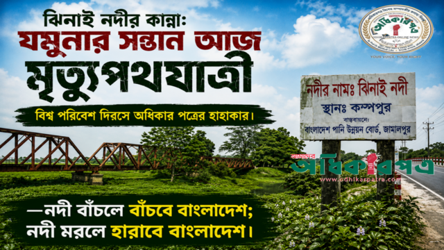 “নদীর নাম ঝিনাই, কিন্তু নদী কোথায়?” — শামস ছোটনের চোখে ঝিনাই নদীর মৃত্যুকাব্য │বিশ্ব পরিবেশ দিবসে এক মৃত্যুপথযাত্রী নদীর আর্তনাদ — কেন মানুষ আজ নদীই খেয়ে ফেলছে?