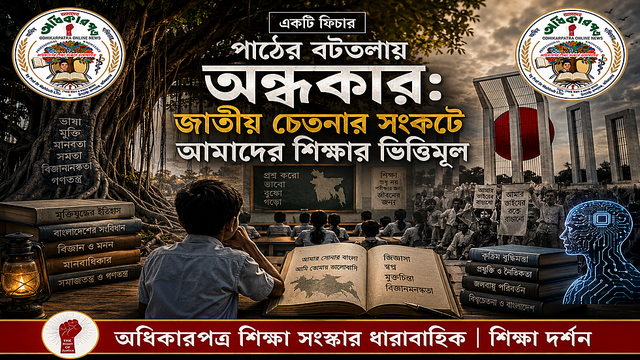 পাঠের বটতলায় অন্ধকার: জাতীয় চেতনার সংকটে আমাদের শিক্ষার ভিত্তিমূল