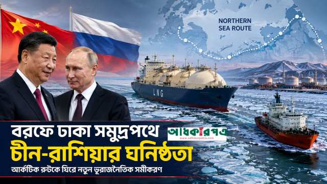 বরফে ঢাকা সমুদ্রপথে চীন-রাশিয়ার ঘনিষ্ঠতা: আর্কটিক রুটকে ঘিরে নতুন ভূরাজনৈতিক সমীকরণ
